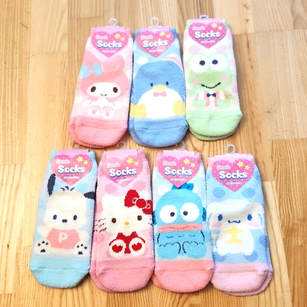 Sanrio Fuzzy Socks (Set or Singles)